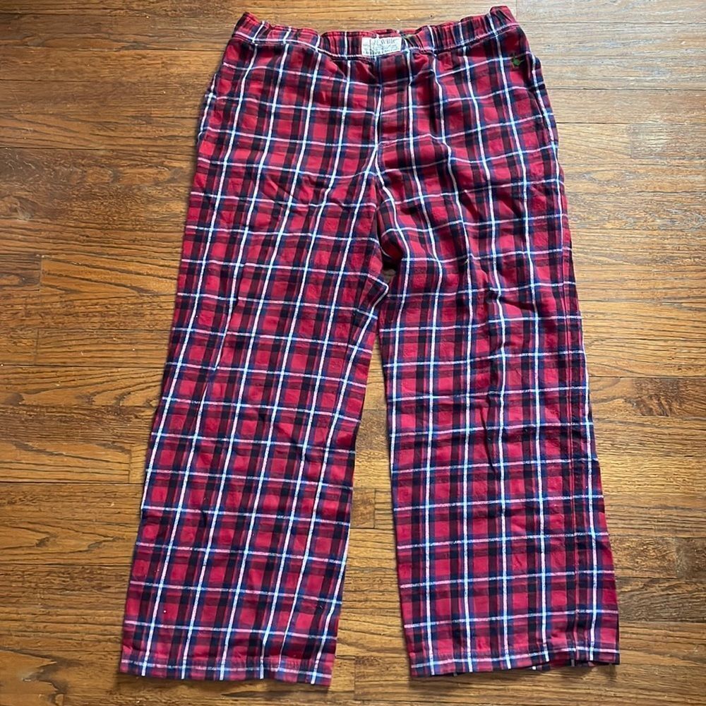 Jack Wills Red, Blue, Black and White Flannel Pajama Bottoms